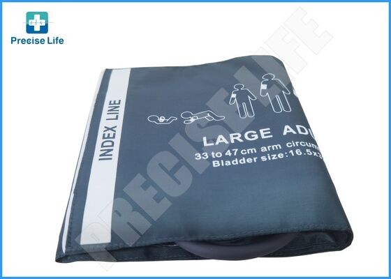 NIBP Manche adulte de 33 à 47 cm Manche à bras en nylon réutilisable pour le moniteur de pression sanguine du patient